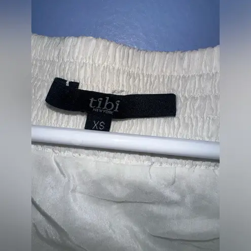 Tibi Carmen Off The Shoulder Eyelet Cotton Silk Blend Top NWOT Size XS $365 Msrp