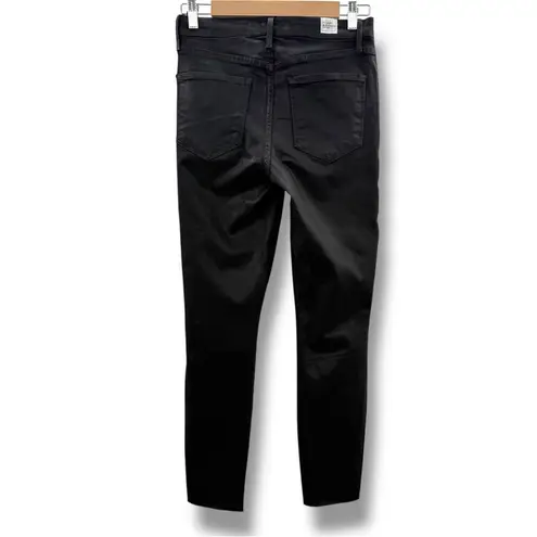 Frank & Eileen Sligo High Rise Skinny Jeans Women’s Size 27 Gold Glitter Waxed Black