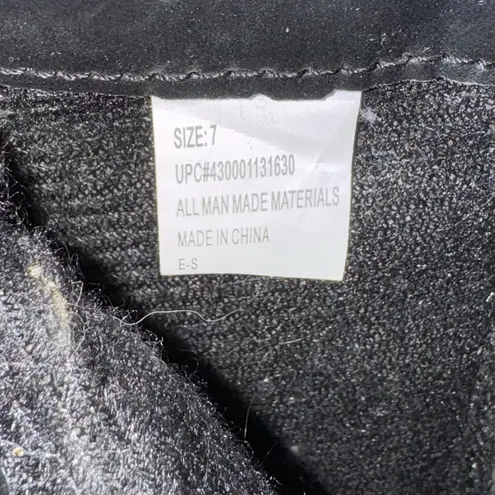 Bobbie & Brooks Bobbie Brooks Sz 7 Faux Suede Leopard Print Zip Up Stack Heel Ankle Boots