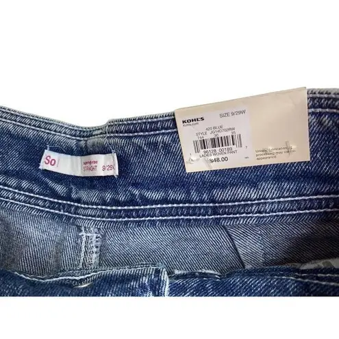 SO Womens woven pant Blue jeans size 9/29W New‎ With Tags MSRP$48 thumbnail 6
