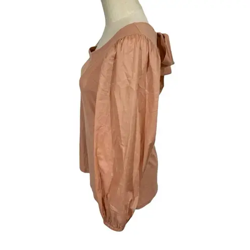 Nation Ltd Shalom Tie Bow Open Back Combo Top in Bisou Blush- Still Full Price