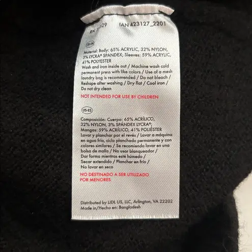 ESMARA BLACK SWEATER DRESS LONG SLEEVES WITH SEQUIN BLING SOFT MATERIAL SMALL Size undefined