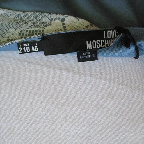 Love moschino NWT Blue Lace Trim Dress