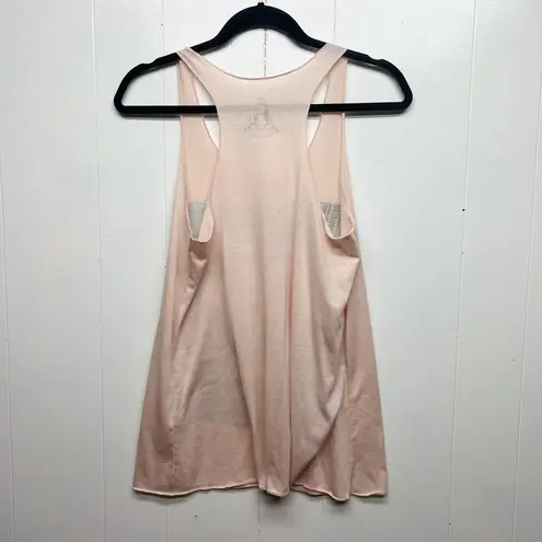 Bear Dance Womens Pink Tank Small Lightweight Relaxed Beachy Coastal Nautical