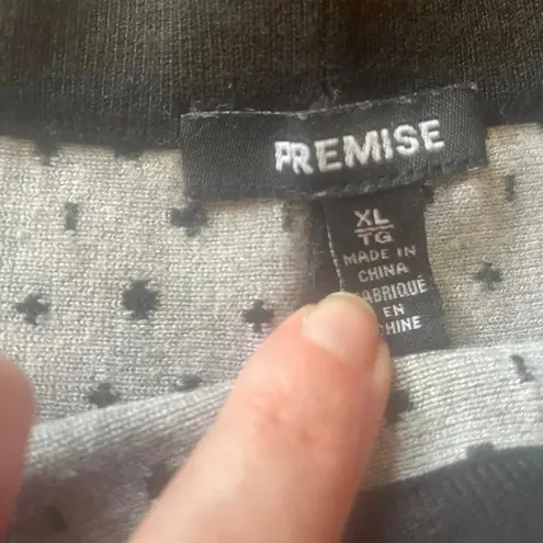 Premise CLEARANCE!! Black and White Knit Pleated Skirt Swing Size XL EUC! 0286