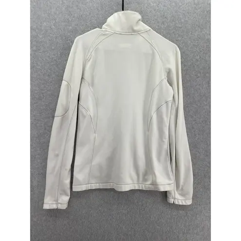 Columbia  Women's Fleece Solid White Full Zip High Neck Long Sleeve Small