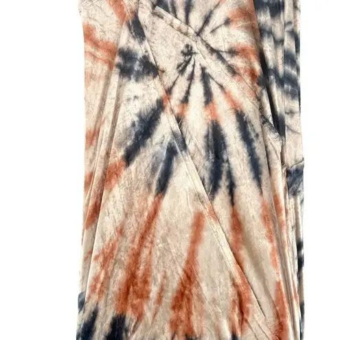 Free People  Serious Swagger Tie Dye Skirt Crushed Velvet Size Small‎