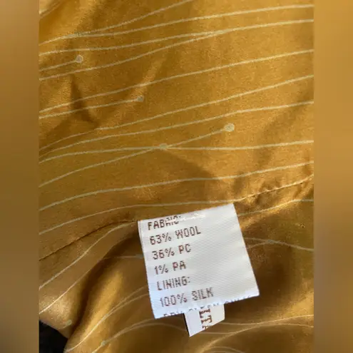 Walter Black and Carmel fringe trim blazer Black Size 8