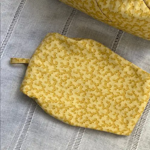 Handmade Yellow Patterned Tote Bag.