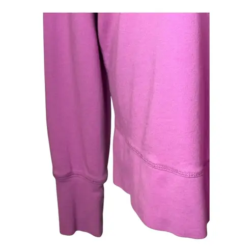 Sweaty Betty Sweatshirt Women Medium Pink Purple Crewneck Side Slit Athleisure