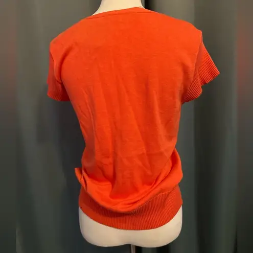 Jones Wear  orange knit shirt Size M New With Tags