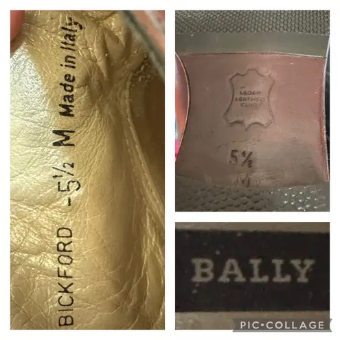 Bally Bickford Brown Leather Ankle Strap Boots Size 5½ M Made in Italy