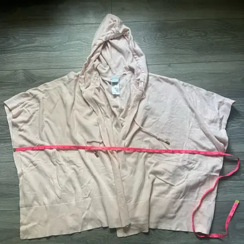 Chico's Chico’s Light Peach Poncho Joggers Matching Set Hoodie Size L Comfy Cozy Fall - Image 7