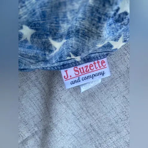 J Suzette Skirt Womens M American Flag Stars Stripes Patriotic 90s Vintage USA Blue Size M