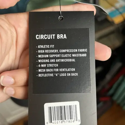 FourLaps Women’s Circuit sports bra Deep Teal/ Dark Ivy XL Green