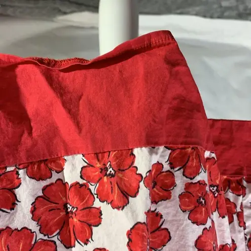 Motherhood Maternity Scoop Neck Red Floral Sundress Size Medium