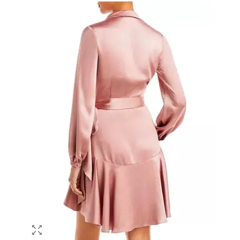 Lucy Paris NWOT Adonia Satin Wrap Dress in Lavender Women’s size Small