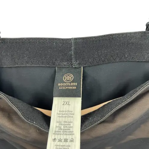Honeylove SuperPower High Compression Breathable Sculpt Shorts Black Size 2XL