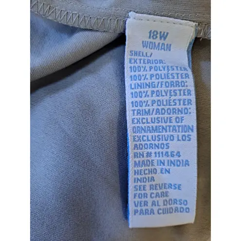 K. Jordan Black Sleeveless Midi Dress With Beaded Accents Size 18W