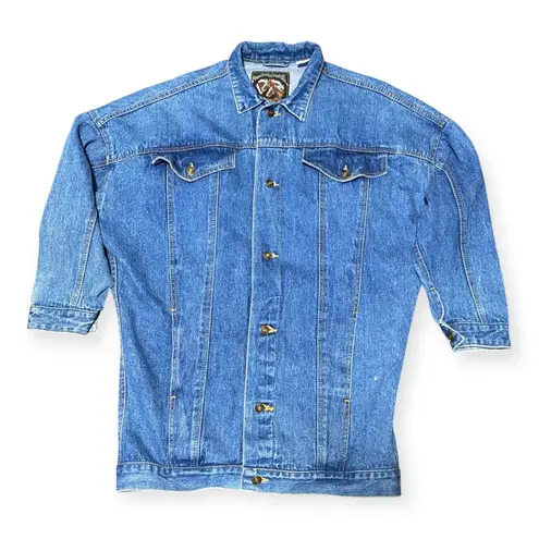 Vintage East West American Beauties Denim Jacket Women’s Small Blue Button