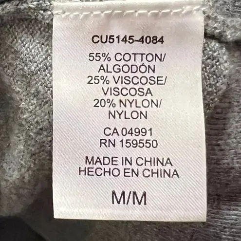 Hilary Radley Sweatshirt Hoodie Jacket Gray Long Sleeve Long Sleeve Pullover M