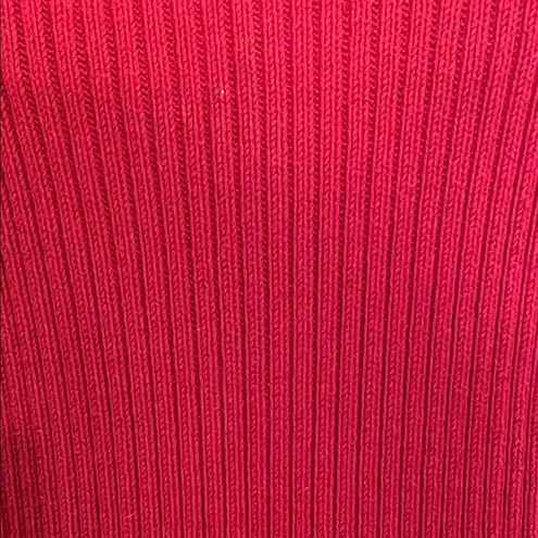 Karen Scott 🥰🥰🥰BOGOHO🥰🥰🥰 Red Ribbed Knit Zippered Cardigan -2X - Image 8
