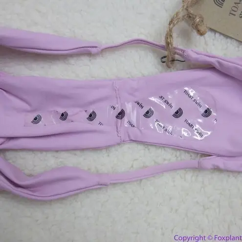 NEW Toast Swim Free People String Bikini Bottom in light lilac purple, L Purple Size L