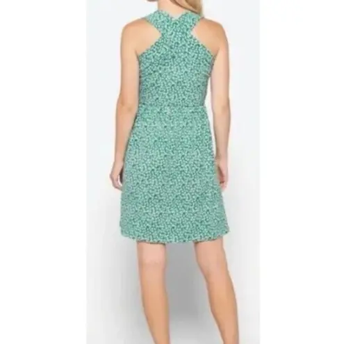 Kaileigh Size M Green Floral Tasha Knit Dress Casual Stretch Beach Coastal Comfy