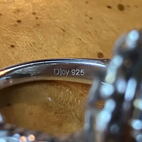 Genuine Tanzanite Sterling Silver Heart Ring Size 7