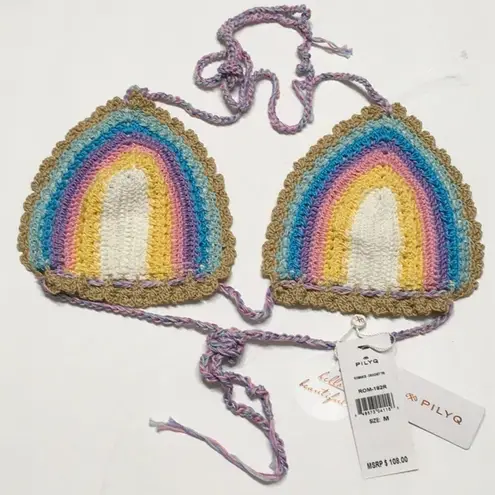 PilyQ New. Romance crochet top. Medium