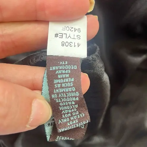 Camille La Vie Beaded Floor Length Gown Sz 6 Black Back Cowl Witchy Glam Goth