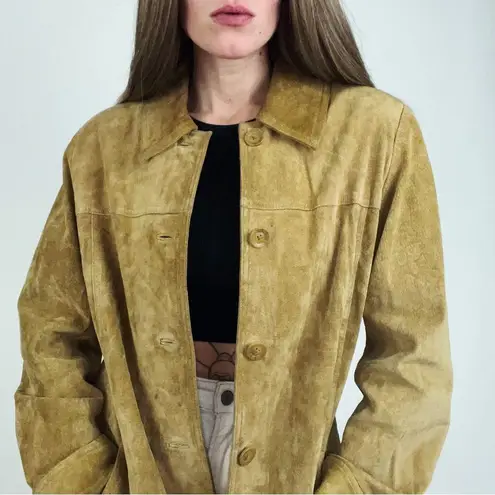 Vintage Genuine Suede Button