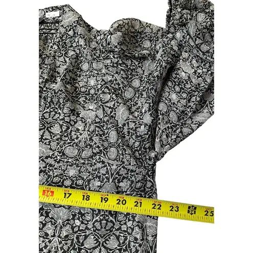 Grade & Gather Black Balloon Sleeve Long Sleeves Top Women's Size Large | 43-16