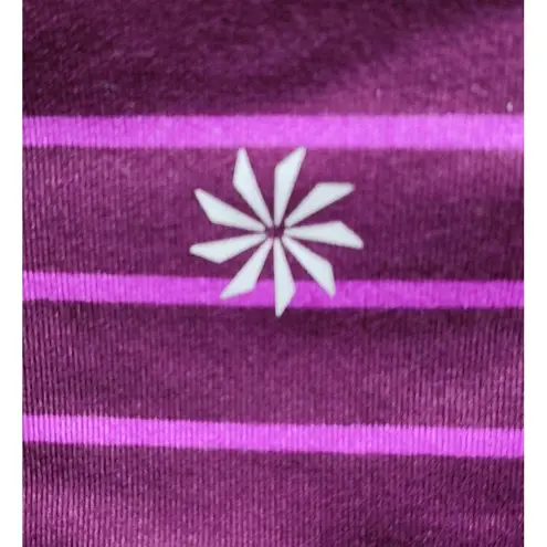 Athleta  Womens Leggings Medium Purple‎ Stripes
