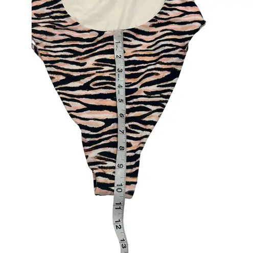 NWT B. Swim Atlas High Leg One Piece Swimsuit – Bengal Print – Size Small Pink