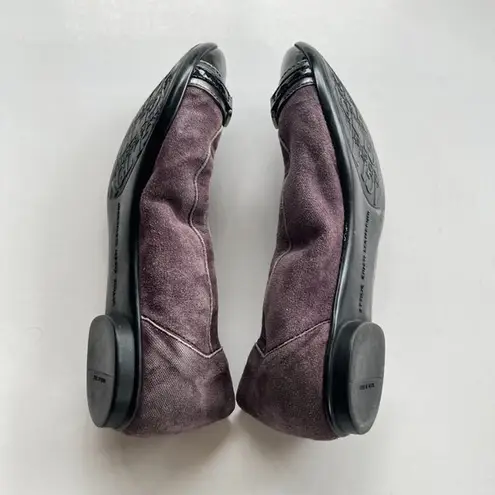 AGL ATTILIO GIUSTI Leombruni Black Toe Cap Ballet Flats Womens EU 36 US … Purple Size 6