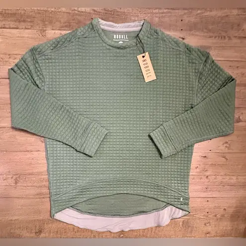 Nobull NWT Women's Quilted Crew Pullover - XS - Sedona Sage