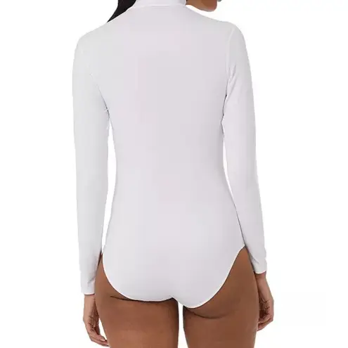 32 Degrees Heat 32 Degrees Cozy Heat Bodysuit Long Sleeve Mock Neck Extra Warm White XL