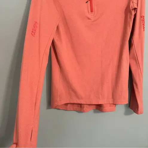 Adidas NWOT  Climalite Running Women's Peach Long Sleeve Top Small