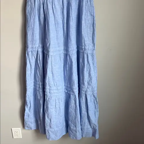 Quince 100% European Linen Tiered Maxi Dress XS