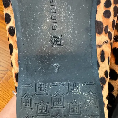 Birdies Women’s The Starling Limited Cheetah Calf Hair Loafers Size 7 Black