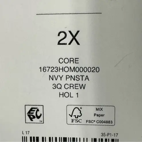 kim rogers Green Stripe Green Dot Pink Florals Stretch 3/4 Sleeve Top Size 2X