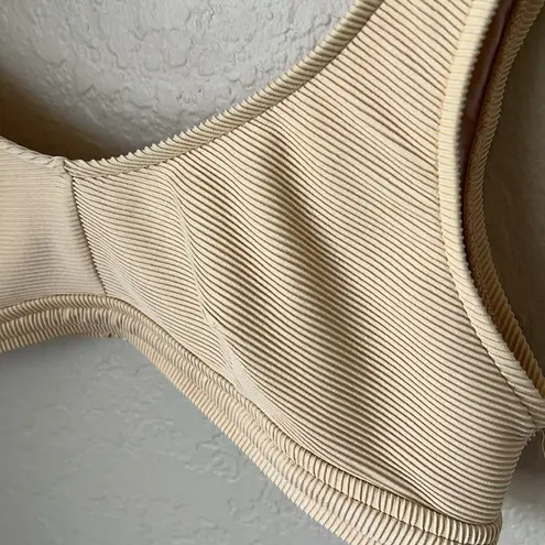 Zulu & zephyr yellow cream signature skimpy ribbed high waisted swim suit Size M - Image 6