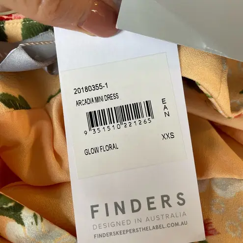 Finders Keepers NWT Exclusive Arcadia Mini Dress Glow Floral open back