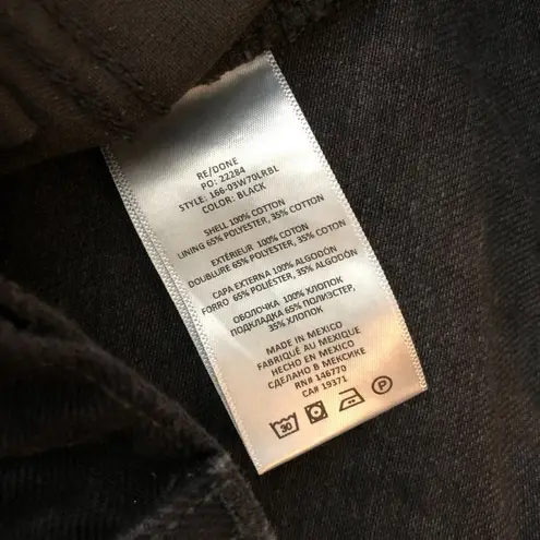 RE/DONE Womens Jeans 70s Low Rise Bell Bottom Black 28