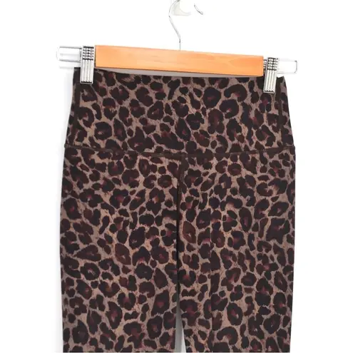 Varley Luna High Rise 7/8 Legging Compressive Yoga Tort Leopard Brown Women's XS