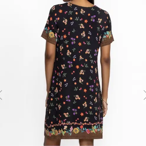 Johnny Was Nani Twist Front Swing Dress in Floral Print Size Small