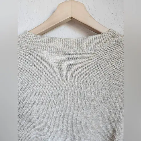 Divided  Camel Neutral Cropped Sweater Size Large