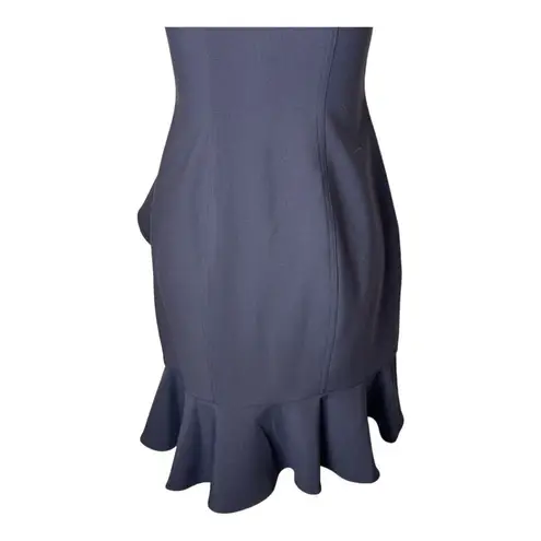 Likely Dress Women 2 Navy Blue Strapless Ruffled Bodycon Mini Cocktail Party