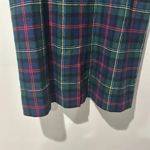 Pendleton Women's Vintage Pure Wool Plaid Skirt Made in USA Size 16